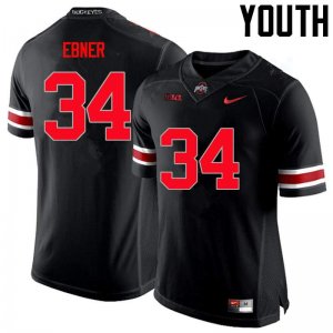 NCAA Ohio State Buckeyes Youth #34 Nate Ebner Limited Black Nike Football College Jersey CIE2745QI